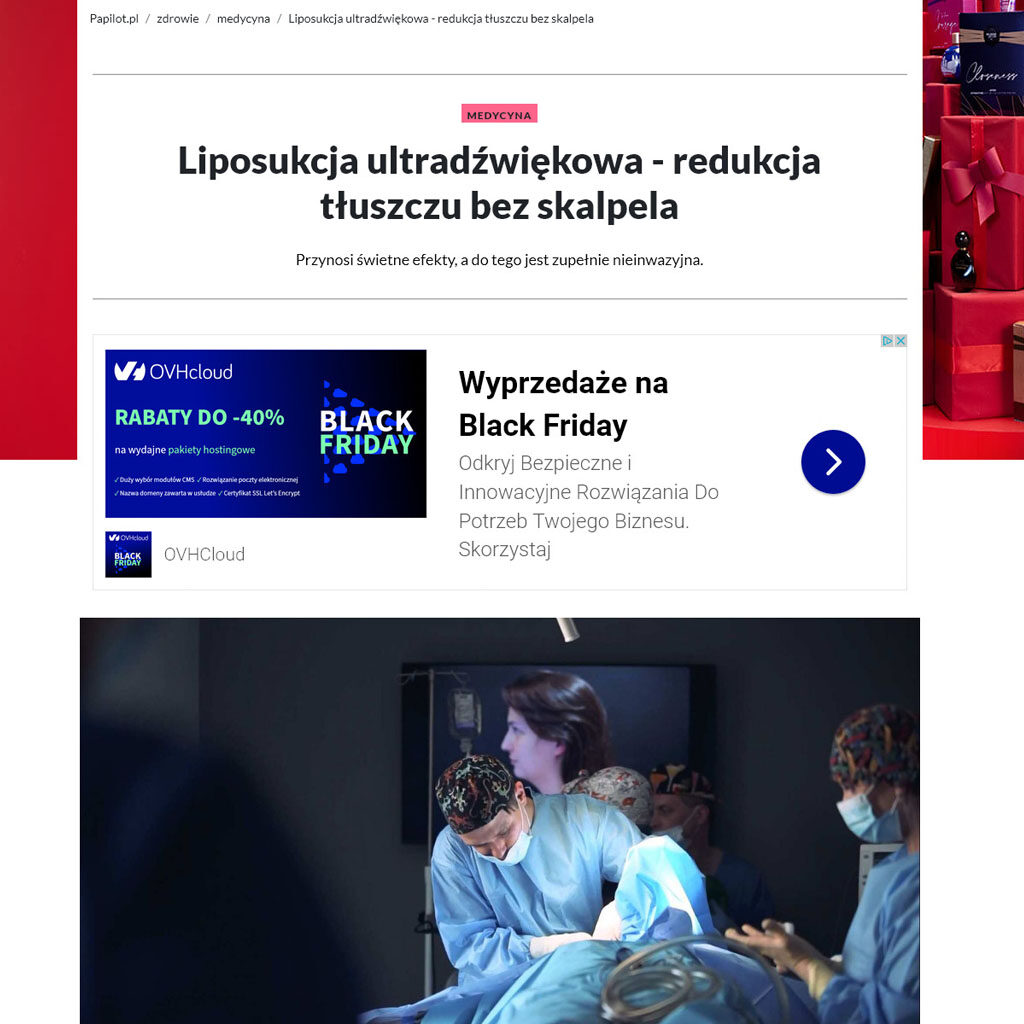 Liposukcja ultradźwiękowa – redukcja tłuszczu bez skalpela