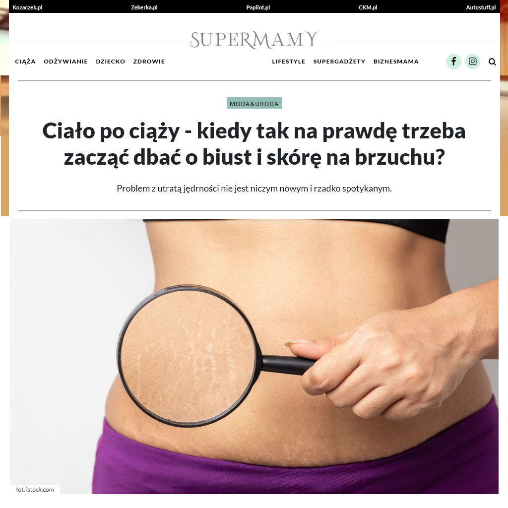 Ciało po ciąży – kiedy tak na prawdę trzeba zacząć dbać o biust i skórę na brzuchu?
