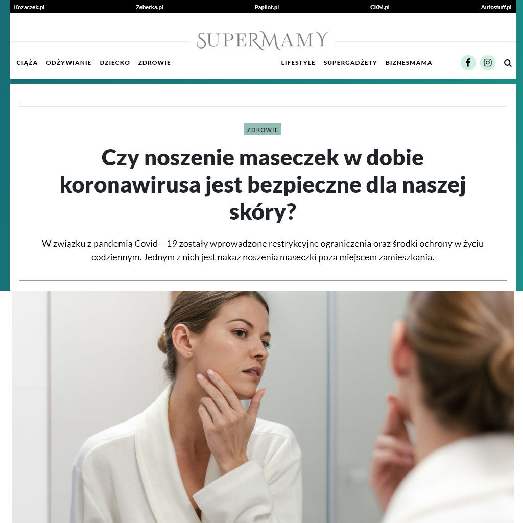 Czy noszenie maseczek w dobie koronawirusa jest bezpieczne dla naszej skóry?