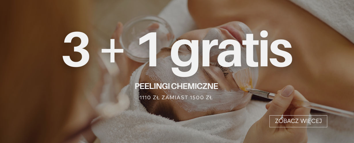 Peelingi chemiczne 3+1 GRATIS!