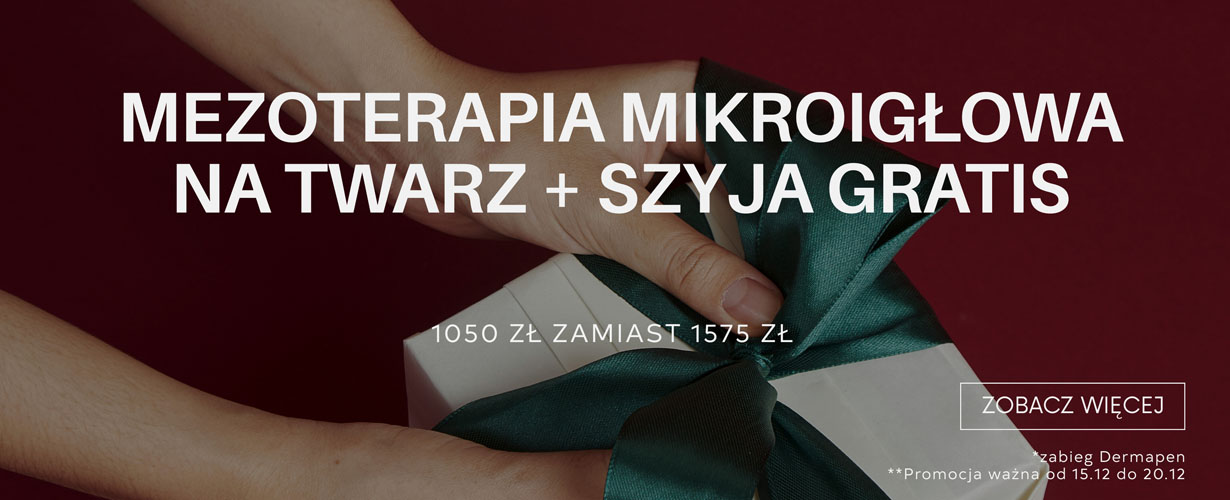 Mezoterapia mikroigłowa na twarz + szyja gratis